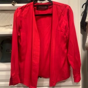 REFORMATION RED BLOUSE